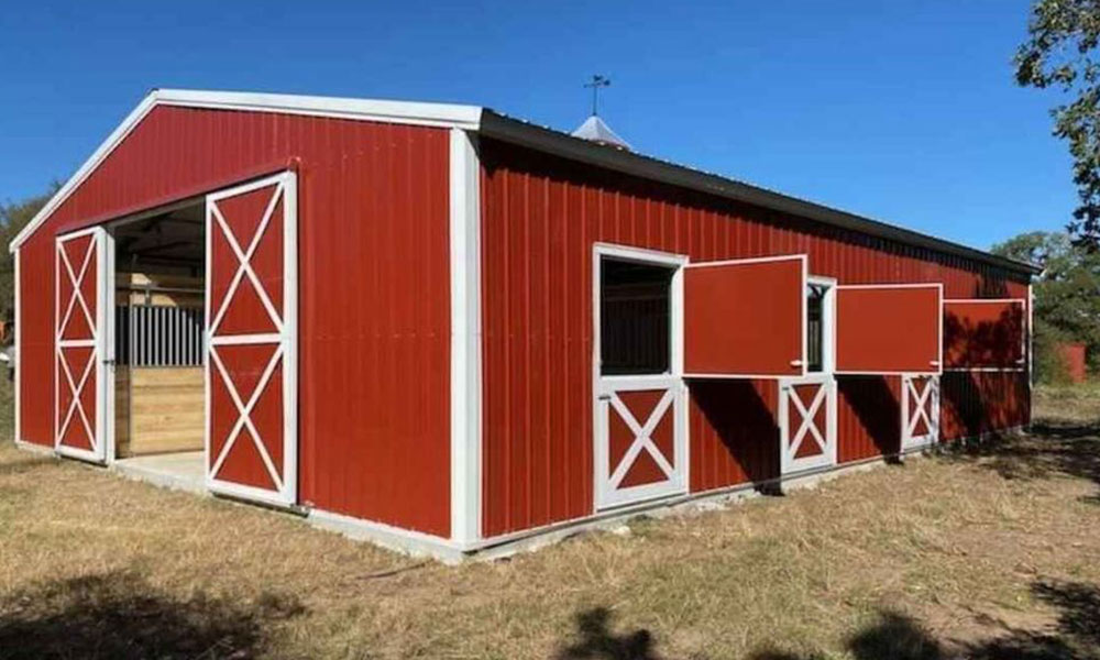 custom built Barn